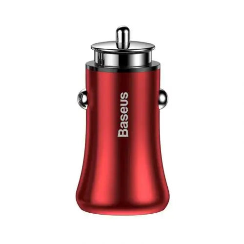 Зарядно за кола Baseus Gentleman 4.8A 2х USB червено