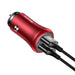 Зарядно за кола Baseus Gentleman 4.8A 2х USB червено