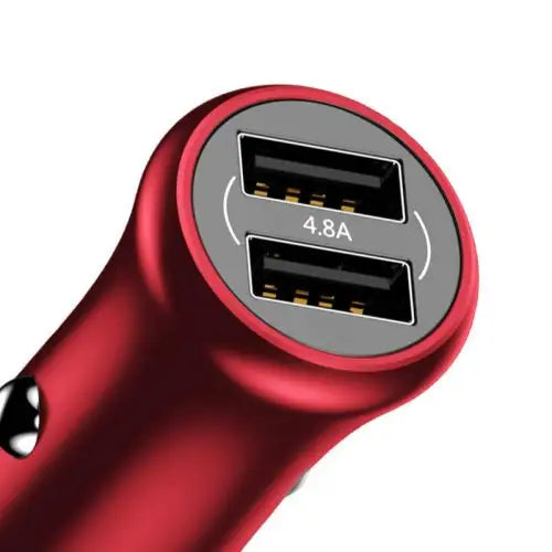 Зарядно за кола Baseus Gentleman 4.8A 2х USB червено