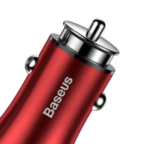 Зарядно за кола Baseus Gentleman 4.8A 2х USB червено