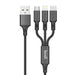 Зарядно за кола Budi 2x USB 2.4A с 3в1