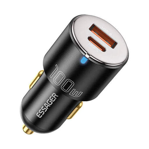 Зарядно за кола Essager USB - A + USB - C 100W черно