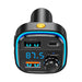 Зарядно за кола / FM трансмитер XO BCC08 USB x2 USB-C MP3