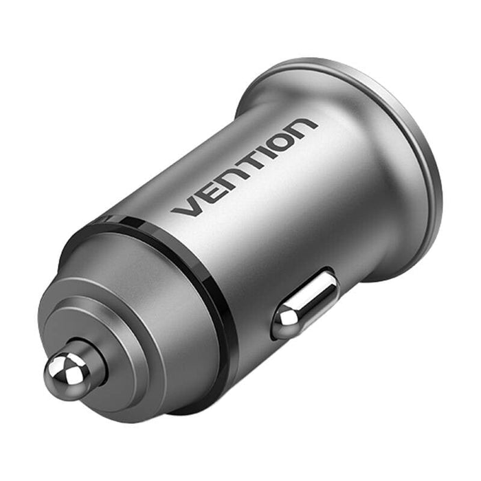 Зарядно за кола Vention FFEH0 2x USB-A 30/30W сиво