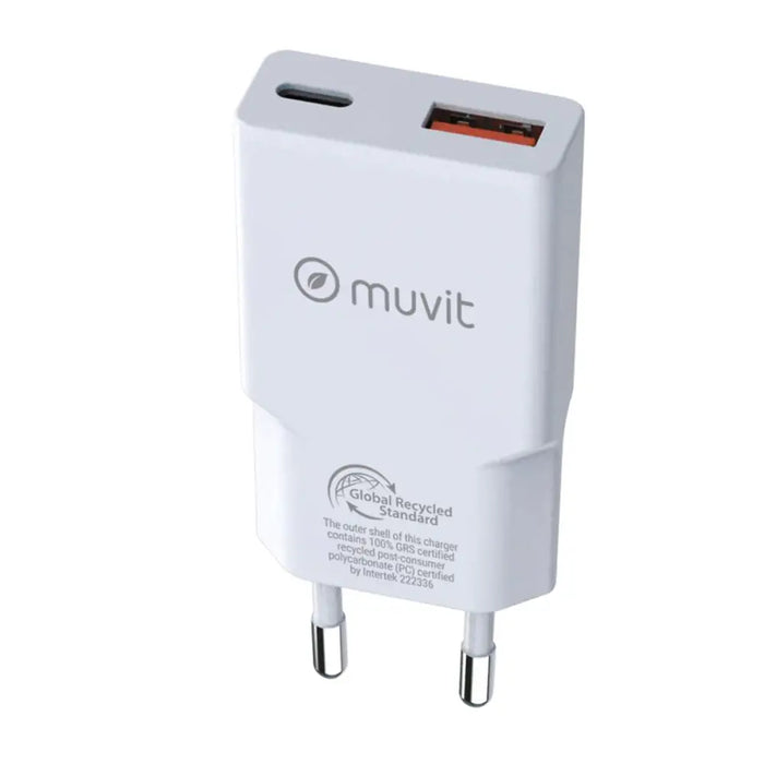 Зарядно за стена Muvit for Change HC-263 Бял 18 W 30 W