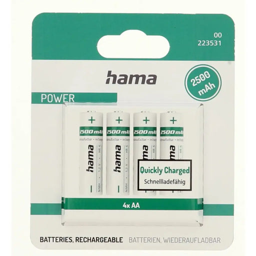 Зареждащи се батерии Hama 00223531 2500 mAh 1,2 V AA (4