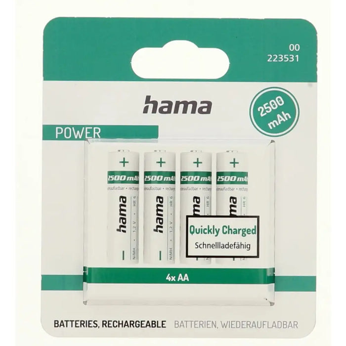 Зареждащи се батерии Hama 00223531 2500 mAh 1,2 V AA (4