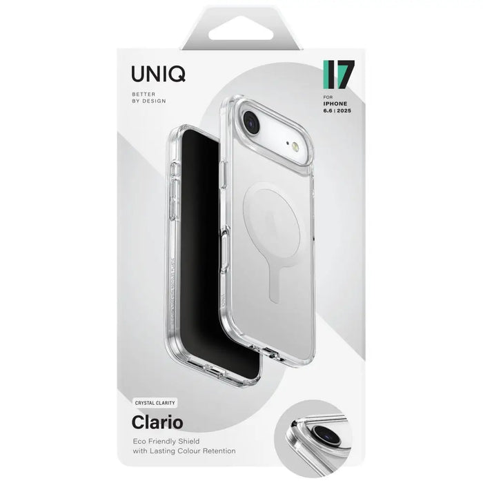 Заряден калъф Uniq Clario Magclick за iPhone Air - прозрачен