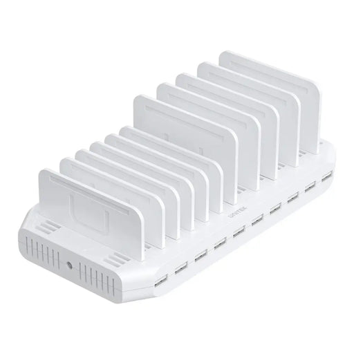 ЗАРЯДНА СТАНЦИЯ UNITEK 10X USB 2.4A 60W БЯЛА