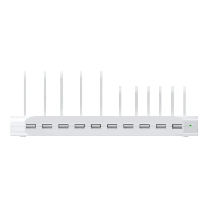 ЗАРЯДНА СТАНЦИЯ UNITEK 10X USB 2.4A 60W БЯЛА