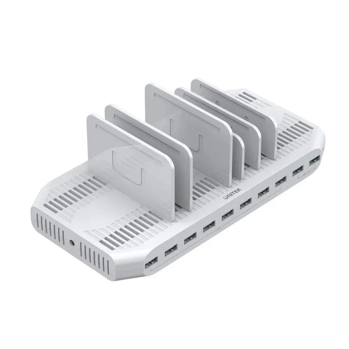 ЗАРЯДНА СТАНЦИЯ UNITEK 10X USB 2.4A 60W БЯЛА