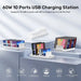 ЗАРЯДНА СТАНЦИЯ UNITEK 10X USB 2.4A 60W БЯЛА
