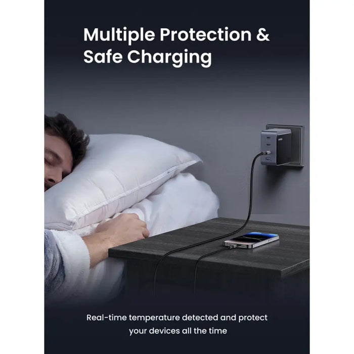 ЗАРЯДНО 220V 3xUSB-C,1xUSB A,GaN,100W X565 UGREEN