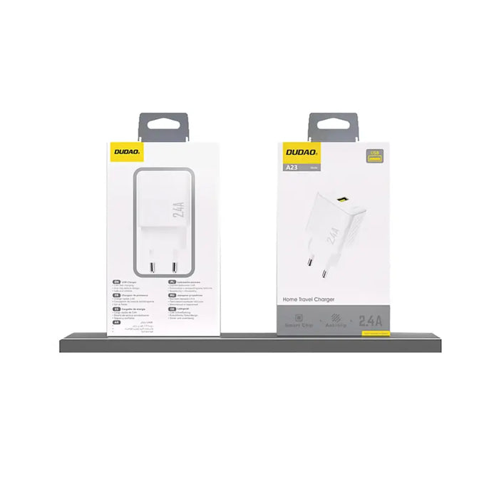 Зарядно Dudao A23 2.4A USB-A - Бяло