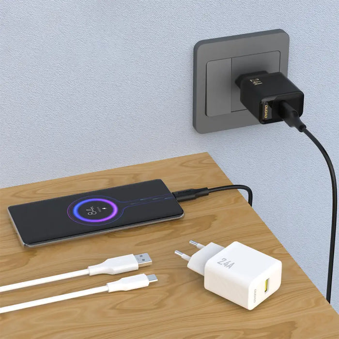 Зарядно Dudao A23 2.4A USB-A - Бяло