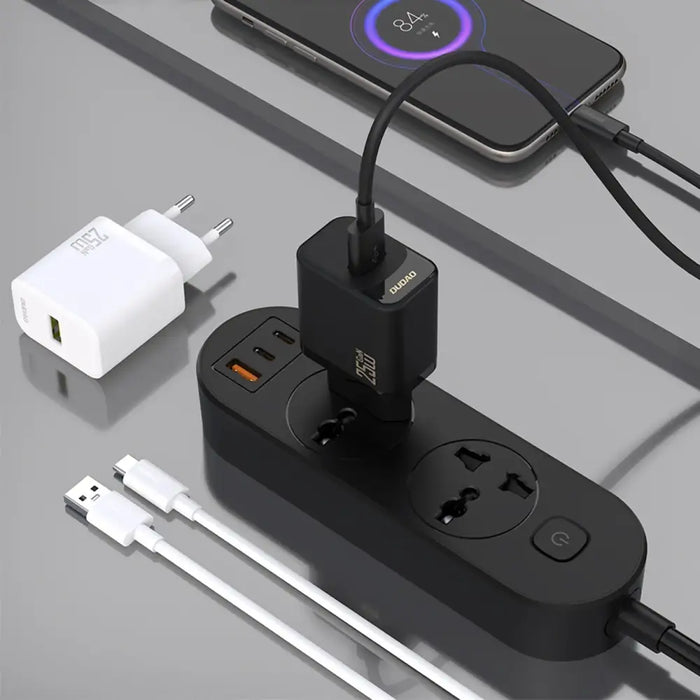 Зарядно Dudao A27S 25W GaN USB-A - Бяло