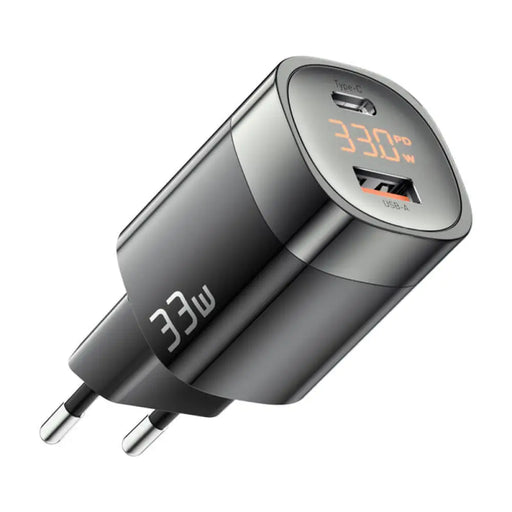 Зарядно Essager ECTCA-LYB01-Z GaN USB-A USB-C 33W черно