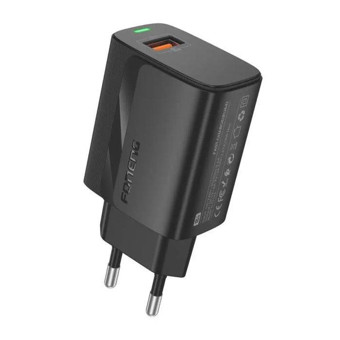 Зарядно Foneng EU64 USB-A PD20W черно