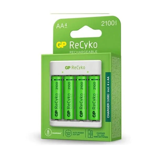 Зарядно GP BATTERIES E411 + 2100mAh AA За 4 броя NiMH