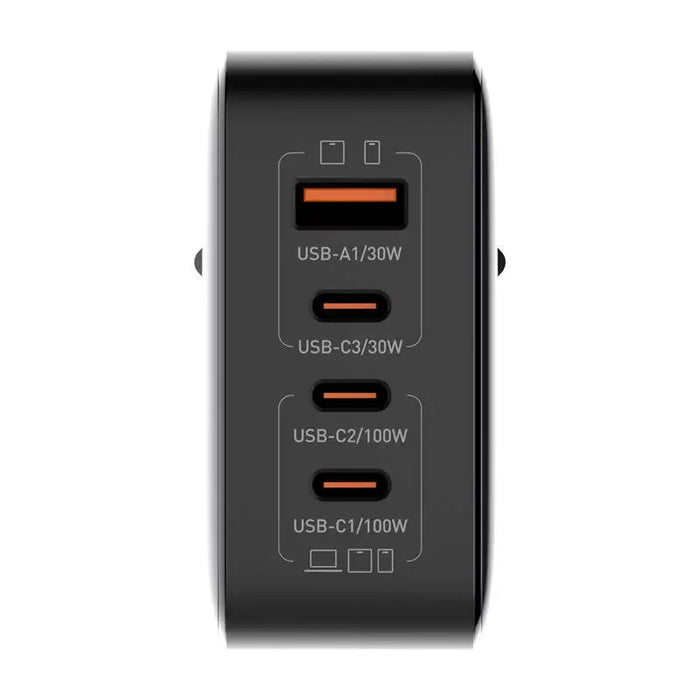 Зарядно LDNIO Q408 100W USB-A 3x USB-C черно