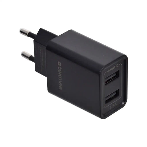 ЗАРЯДНО ОТ ЕЛ. МРЕЖА 2 X USB 5V/2.4A TEKMEE FAST CHARGE