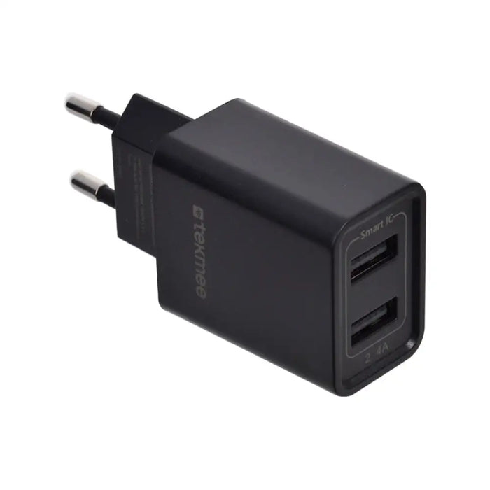 ЗАРЯДНО ОТ ЕЛ. МРЕЖА 2 X USB 5V/2.4A TEKMEE FAST CHARGE