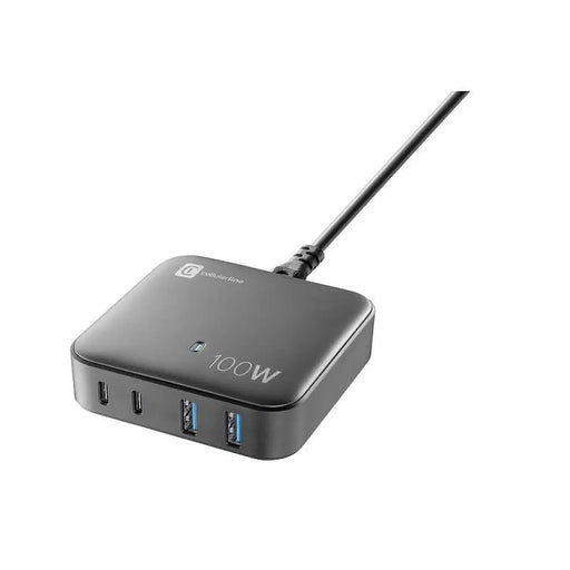 Зарядно устройство Cellularline 220V PD GaN 2xUSB 2xUSB-C