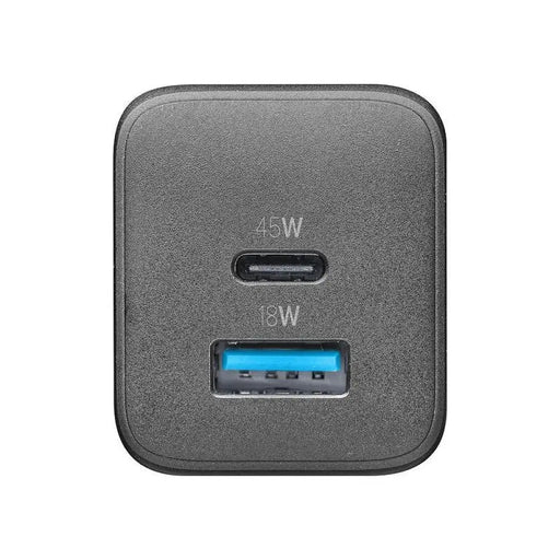 Зарядно устройство Cellularline 220V PD GaN USB USB-C 45W