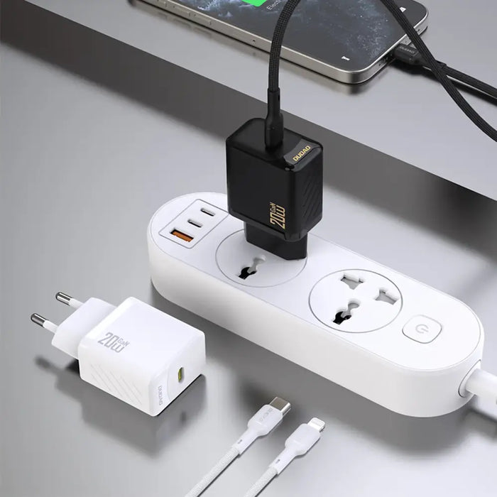 Зарядно устройство Dudao A26 PD20W GaN USB-C - черно