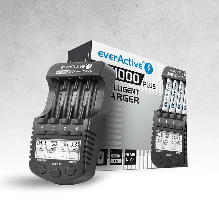 Зарядно устройство everActive NC-1000 Plus