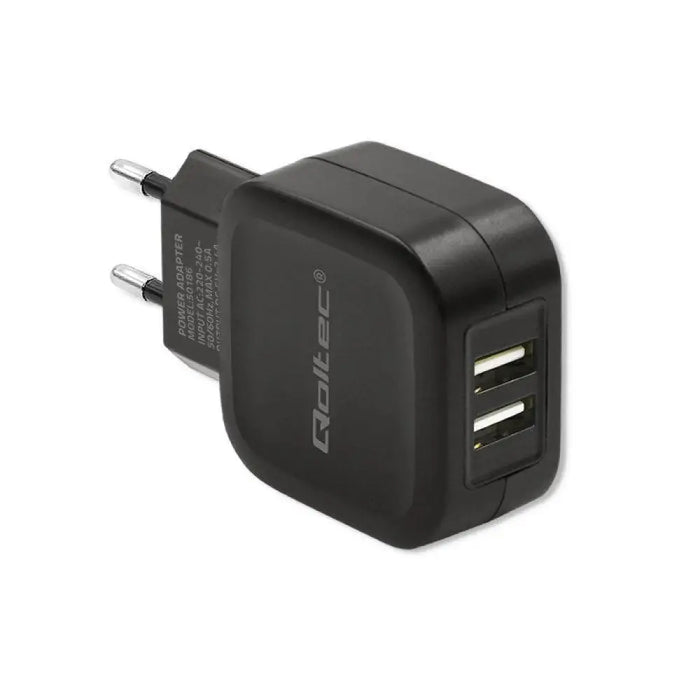 Зарядно устройство Qoltec 50186 17W | 5V | 3.4A | 2xUSB