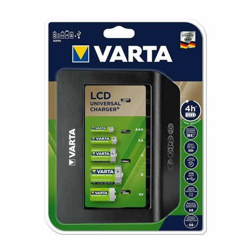 Зарядно устройство Varta LCD Universal Charger+ Вид C Вид D