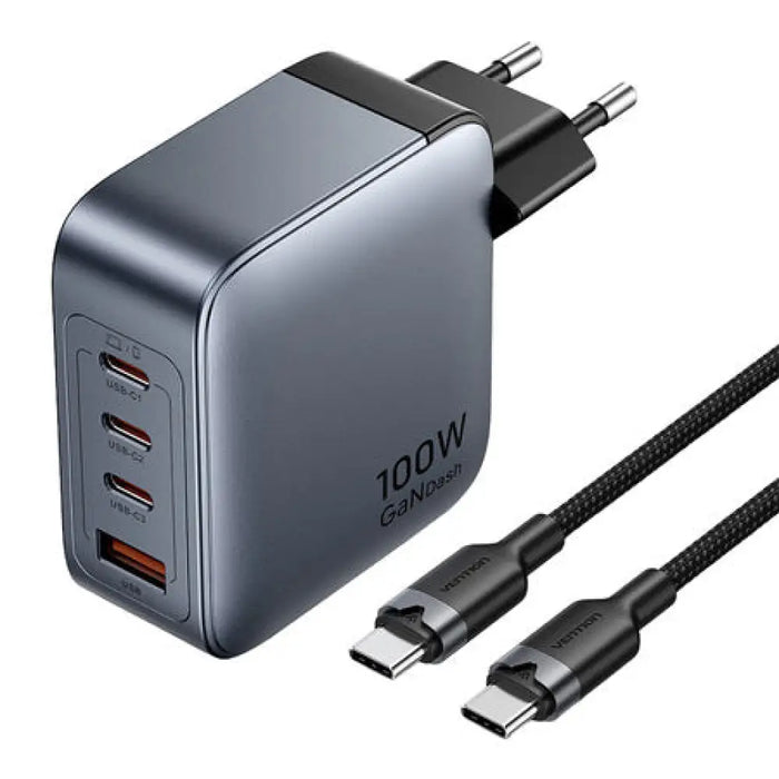 Зарядно устройство Vention 3x USB C 1x USB A