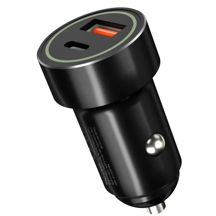 Зарядно устройство XO CC32 PD + QC3.0 20W USB/Type-C Car