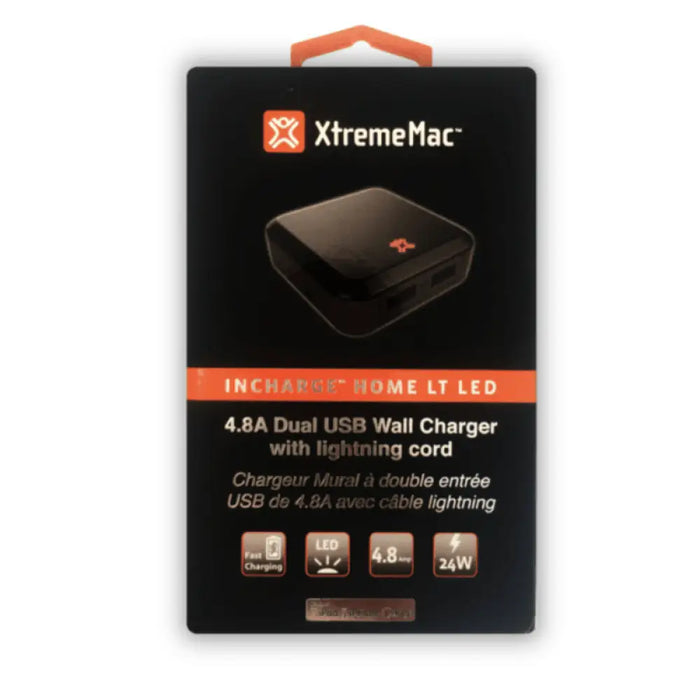 Зарядно устройство Xtrememac INCHARGE HOME LIGHTNING LED