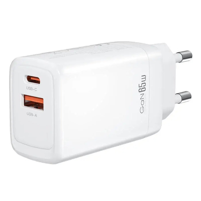 Зарядно XO CE17 65W 1x USB-C 1x USB-A