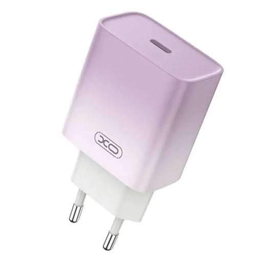 Зарядно XO CE18 USB-C PD30W лилаво