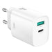 Зарядно XO CE30 30W 1x USB-C 1x USB-A