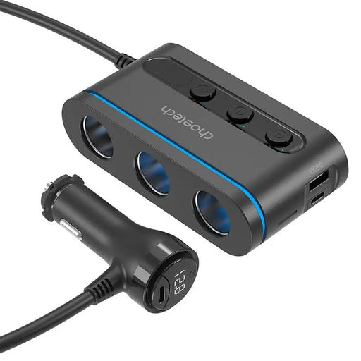 Зарядно за кола Choetech 2x USB - C 1x USB - A
