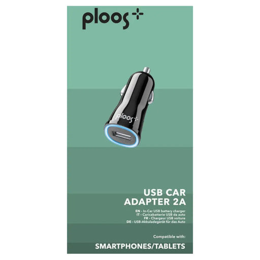 ЗАРЯДНО ЗА КОЛА 12V 2A USB PLOOS