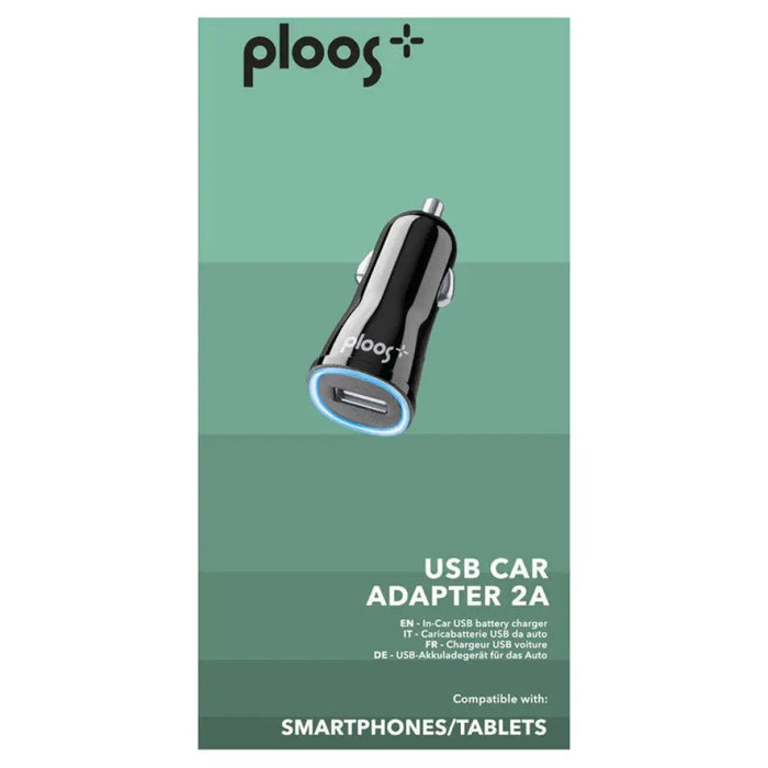 ЗАРЯДНО ЗА КОЛА 12V 2A USB PLOOS