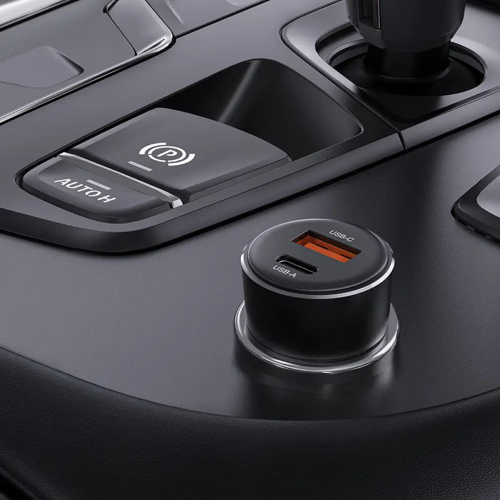 Зарядно за кола Acefast B12 60W USB-A / USB-C - черно