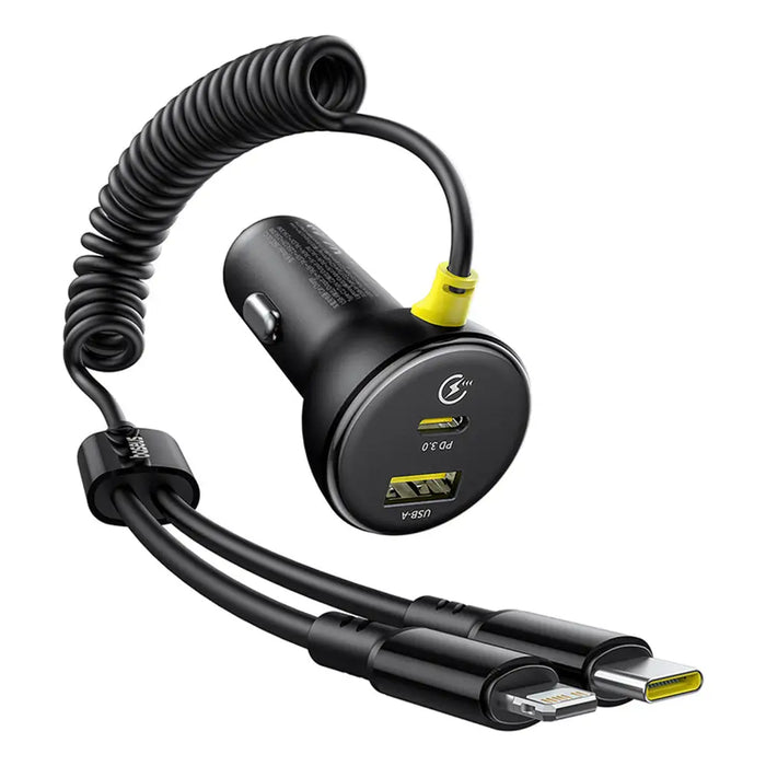 Зарядно за кола Baseus Circular 60W USB-A + USB-C с вграден