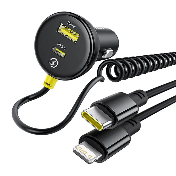 Зарядно за кола Baseus Circular 60W USB-A + USB-C с вграден