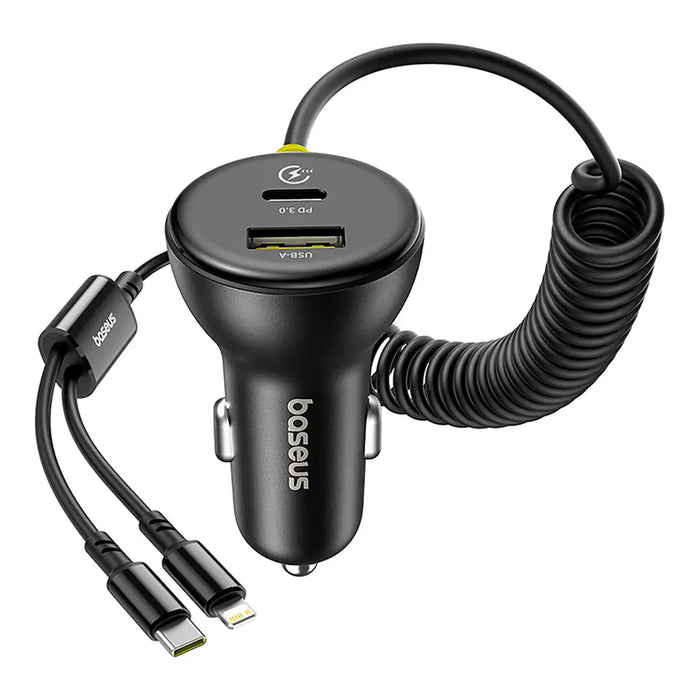 Зарядно за кола Baseus Circular 60W USB-A + USB-C с вграден