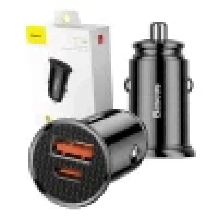 Зарядно за кола Baseus Circular PD QC4.0+ 5A 30W (czarna)