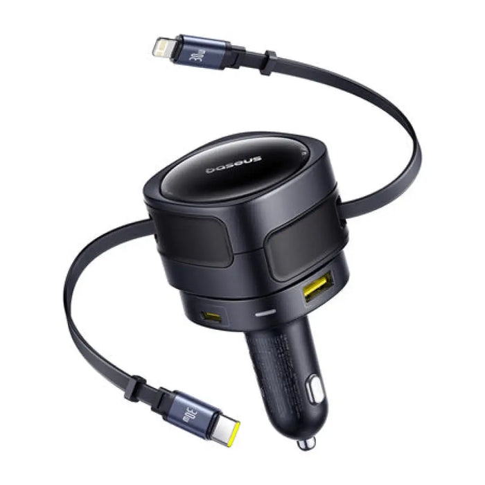 Зарядно за кола Baseus Enjoyment Max с USB-C + Lightning