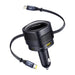 Зарядно за кола Baseus Enjoyment Max с USB-C + Lightning