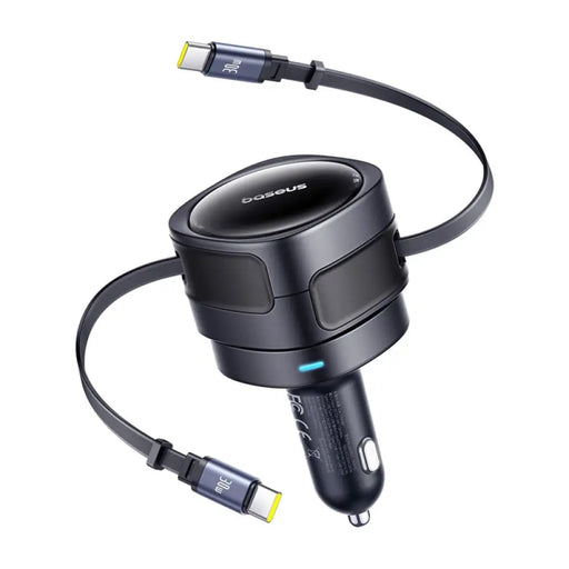 Зарядно за кола Baseus Enjoyment Max с USB-C + USB-C кабели