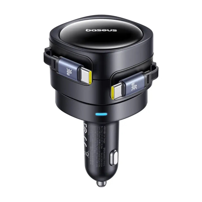 Зарядно за кола Baseus Enjoyment Max с USB-C + USB-C кабели